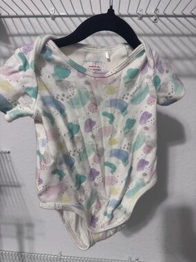 Magnetic Me White One-Piece with Pastel Splash Print
